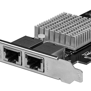 Ajoutez deux ports Ethernet à un serveur ou une station de travail via un emplacement PCI Express, avec prise en charge de cinq vitesses réseau : 10G/5G/2.5G/1G/100Mbps