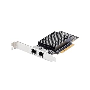 Ajoutez deux ports Ethernet 10 Gigabit à un PC via un câble en cuivre à l'aide d'un emplacement PCIe disponible.