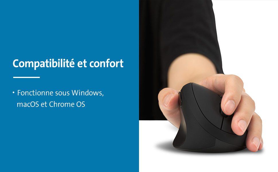 Souris sans fil Pro Fit Ergo pour gauchers