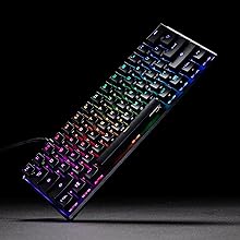 Touches RGB rétro-éclairées avec effets de lumière radiante