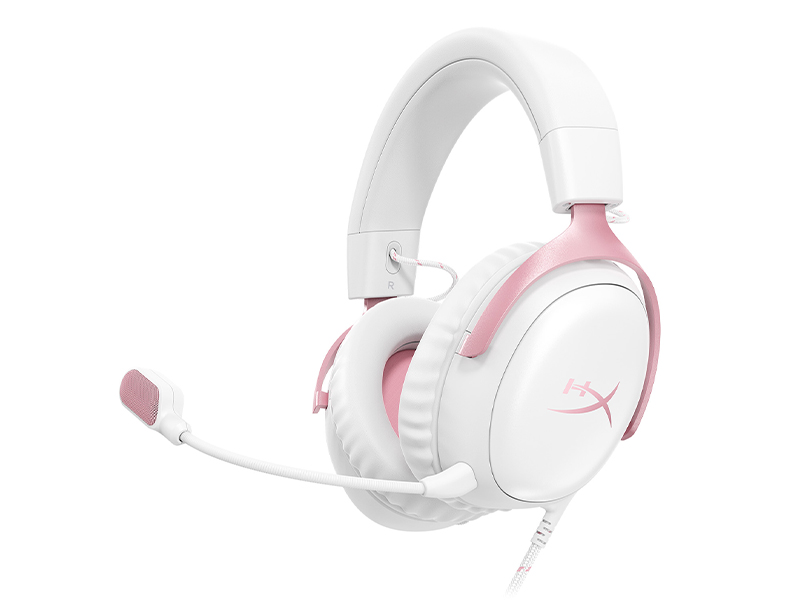 HyperX Cloud III – Casque gaming (rose/blanc)