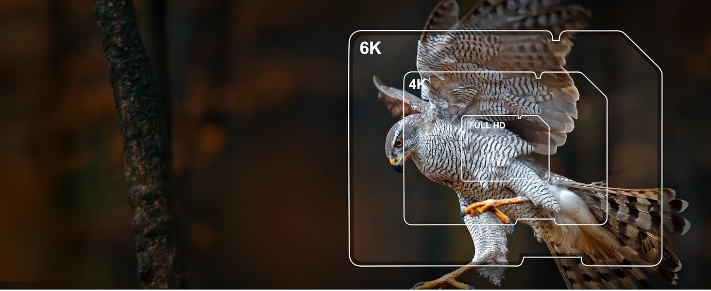 Capture vidéo en 6K(3) exceptionnelle
