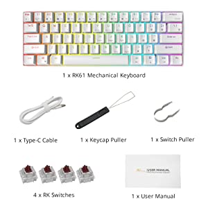 Clavier mécanique RK61 RVB