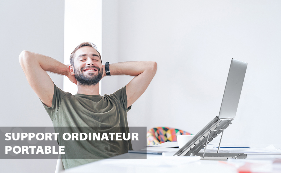 Jumkeet Support Ordinateur Portable - Soulagez votre fatigue au travail!