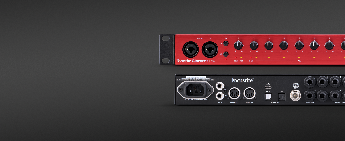 Interface audio de studio de 18 entrées/20 sorties
