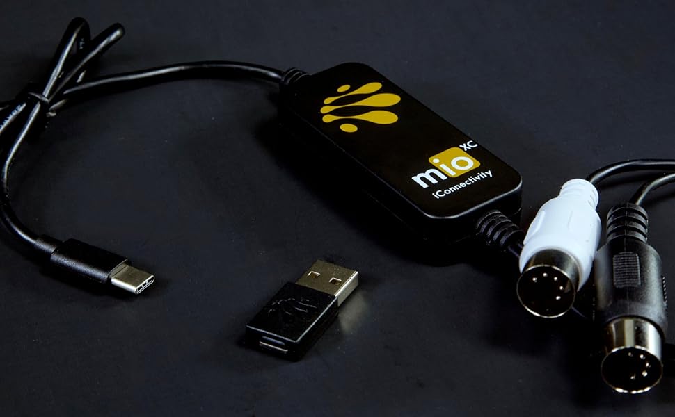 mioXC - Interface MIDI USB Type-C 1x1 pour Mac, PC, iOS ou Android