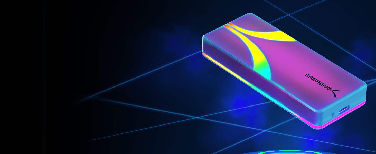 Design élégant avec éclairage RGB