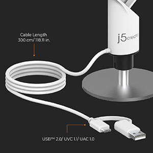10 ft. Cable with Interchangeable Connector