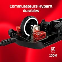 Des commutateurs HyperX durables et satisfaisants