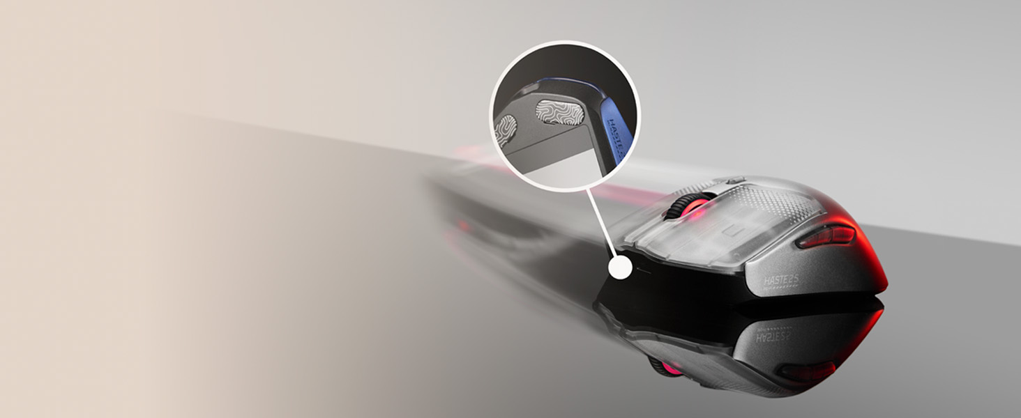 Patins en verre HyperX à très faible frottement