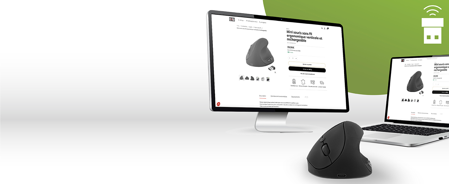 Mini ergonomique verticale
