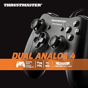 Dual Analog 4, Plug and Play et idéale pour tous les jeux PC