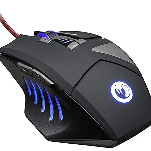 Souris de jeu optique GM-300 [noire] max. 2500 dpi, éclairage multicolore