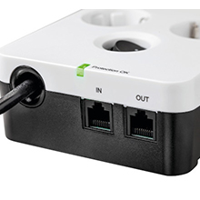 Points fort de la multiprise parafoudre et surtensions Eaton Protection Box