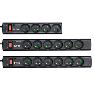 Points forts de la multiprise parafoudre et surtensions Eaton Protection Strip