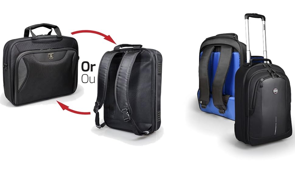 Découvrez les solutions pratiques comme le sac à dos - trolley CHICAGO EVO ou le sac à dos - sacoche MANHATTAN COMBO vous permettant un produit 2 en 1