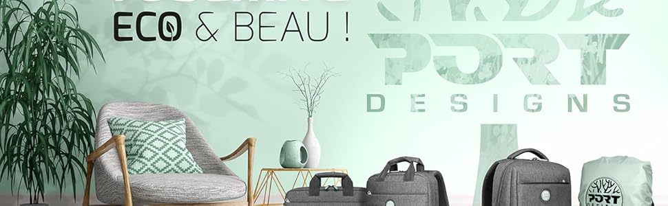 Une collection ECO : sac à dos, sacoche, trolley, housse PC