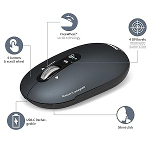 Souris sans fil professionnelle Bluetooth