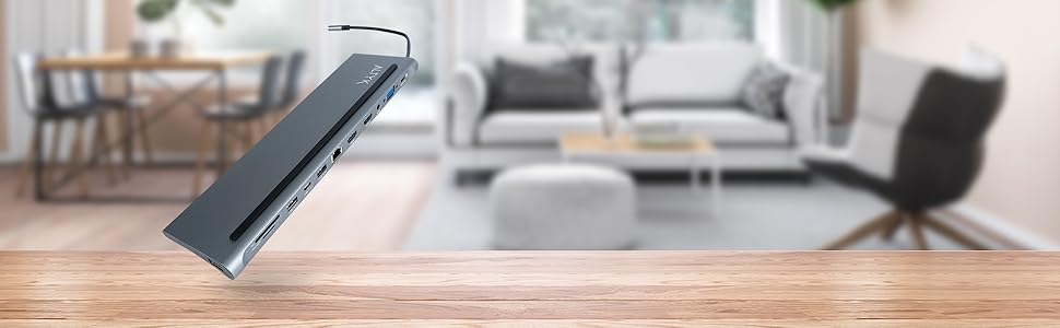 Station d'accueil 12 en 1 pour PC portable sur port USB-C