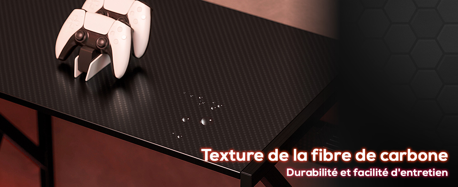 Texture de la fibre de carbone