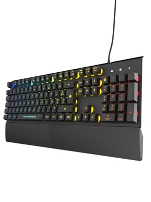 Auriga : clavier filaire avec repose-poignets
