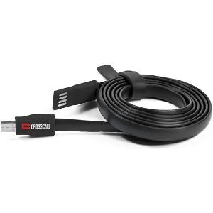 CROSSCALL Câble Plat USB/Micro-USB 1,2 M Noir