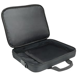 Sacoche à Bandoulière pour Ordinateur Portable avec Ouverture Clamshell