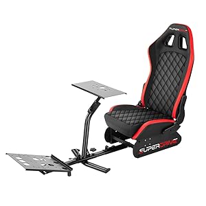 Superdrive - Siège de simulation avec support pour volant et pédalier