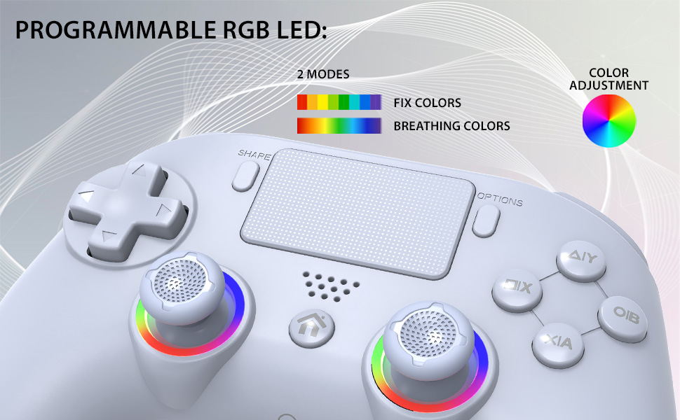 Adaptez la couleur de votre manette à votre jeu.