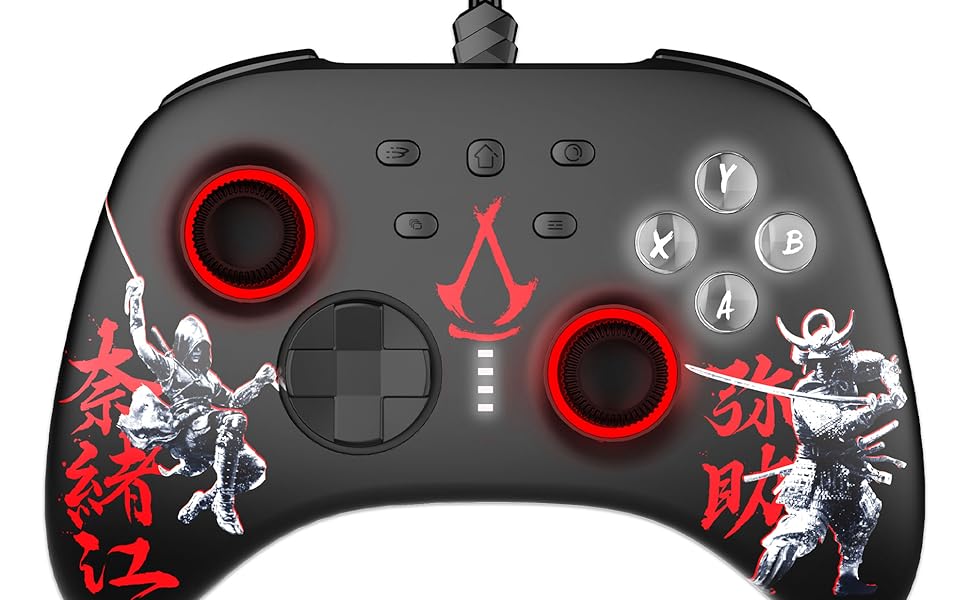 Freaks and Geeks -  Manette filaire pour Switch et PC- Modèle Assassin's Creed Shadows
