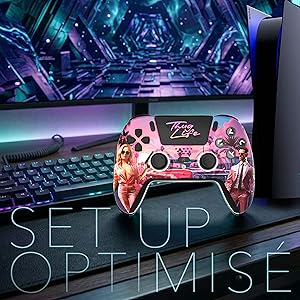 Freaks and Geeks-Manette Bluetooth pour PS5 LED Hall Effect - Thug Life