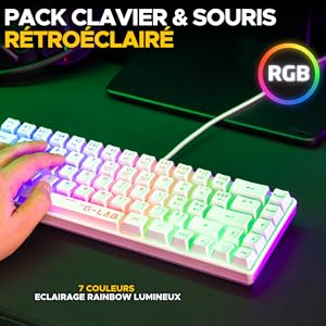 Pack gaming rétroéclairé