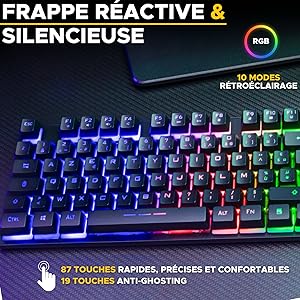 Frappe réactive & silencieuse
