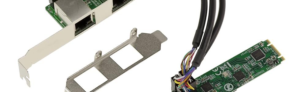 Carte contrôleur réseau RJ45 sur port M2