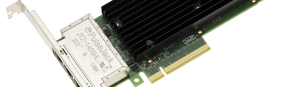 Carte contrôleur réseau RJ45 sur port PCIe