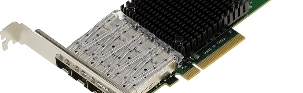 Carte contrôleur réseau fibre SFP+ sur port PCIe