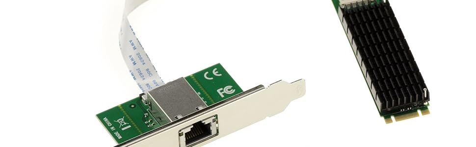Carte contrôleur réseau RJ45 sur port M2