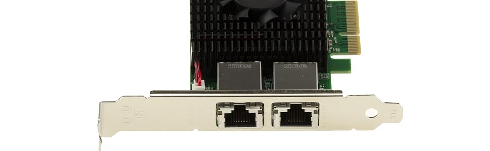 Carte contrôleur réseau RJ45 sur port PCIe