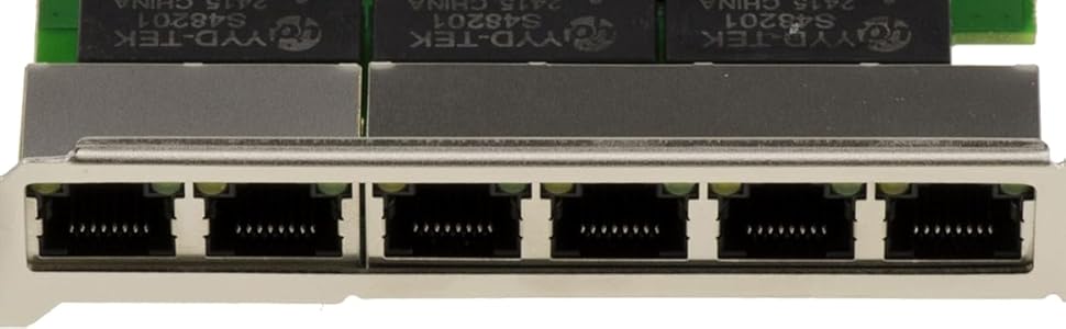 Carte contrôleur réseau RJ45 sur port PCIe