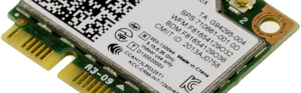 Carte contrôleur WIFI et Bluetooth sur port Mini PCIe