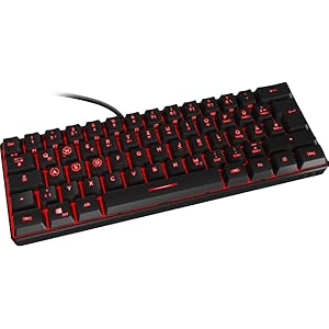 Speedlink Letos - Clavier de jeu RGB 60% avec câble détachable
