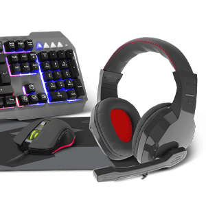 LUNERA 4-in-1 Illuminated Gaming Set