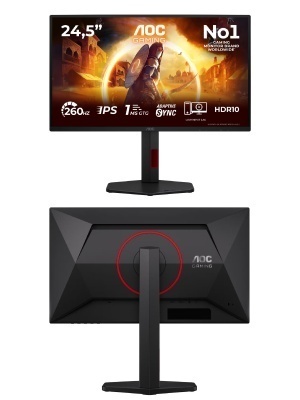 Moniteur gaming Fast IPS 25" avec taux de rafraîchissement overclocké à 260 Hz et input lag ultra faible pour l’eSports compétitif
