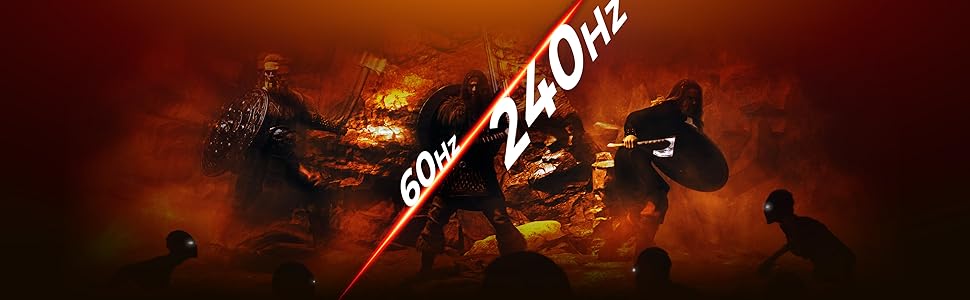 240HZ FRÉQUENCE DE RAFRAÎCHISSEMENT