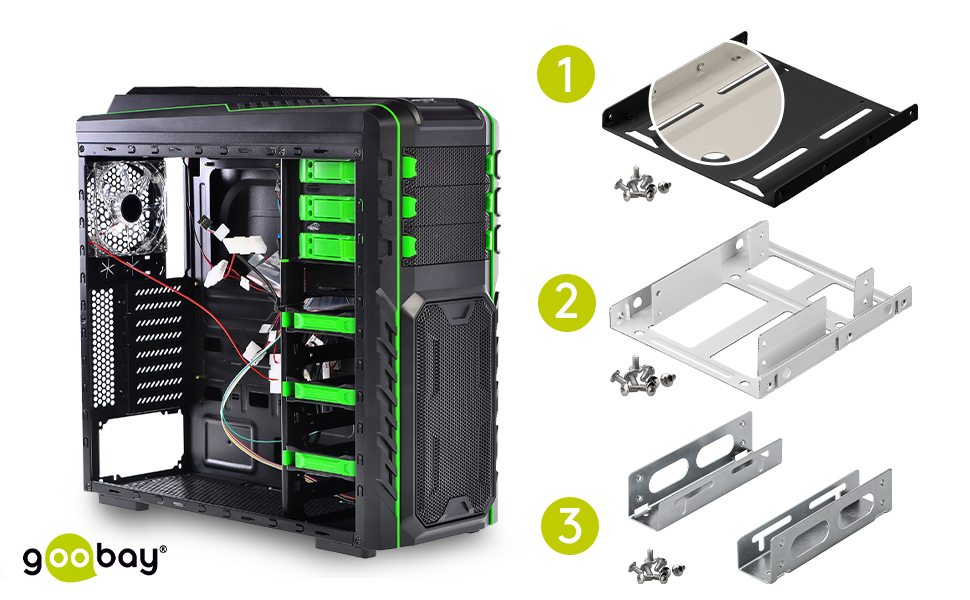 Pour disques durs SSD et HDD