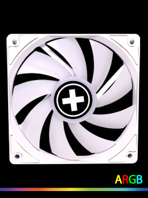 XPF120.ARGB Ventilateur de boîtier blanc PWM ARGB