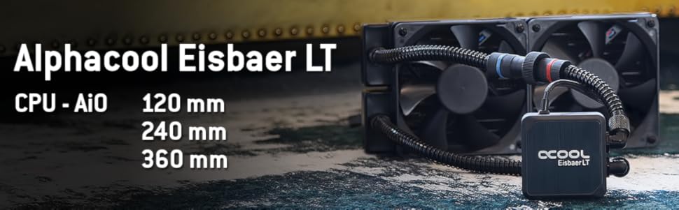 Processeur Alphacool Eisbaer LT360 - Noir.