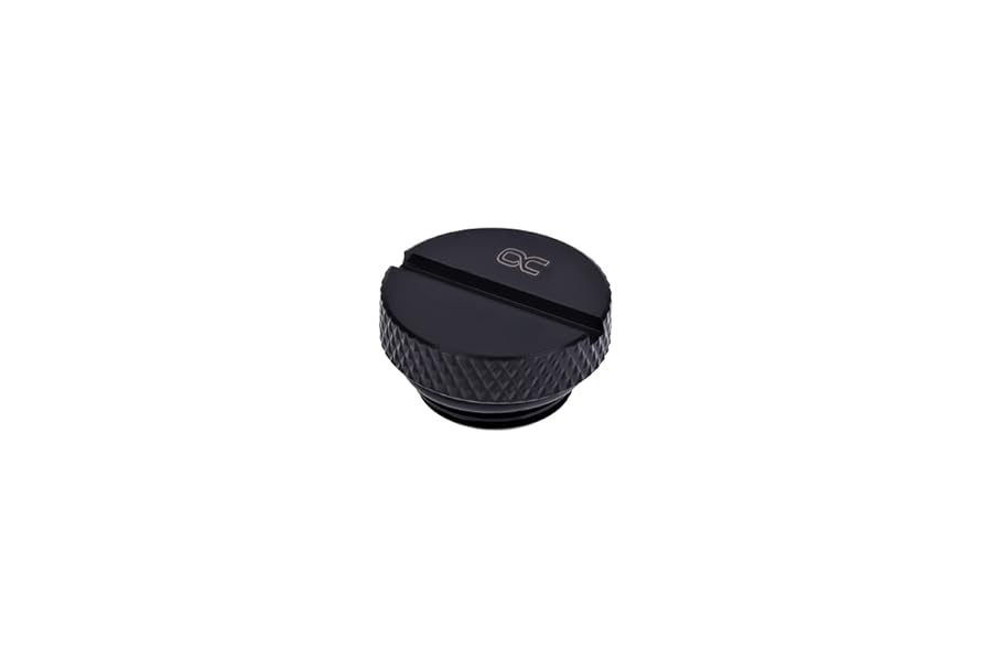 Vis de fermeture Alphacool HF G1/4 - Noir profond.