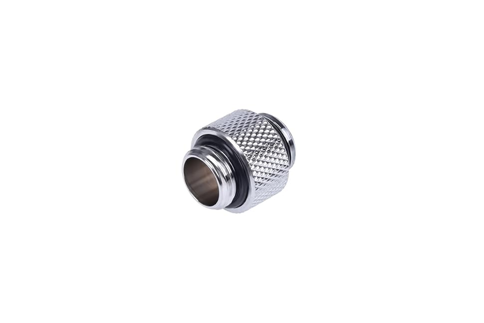 Raccord double Alphacool HF G1/4 AG vers G1/4 AG 10 mm – Chromé.
