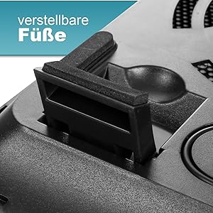 Eaxus Padeax - Refroidisseur Premium Convient à ordinateur portable/ordinateur portable & PlayStation 5/4 - Support de ventilateur LED